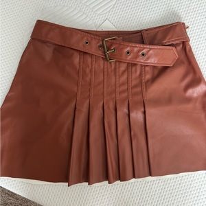 Leather skirt